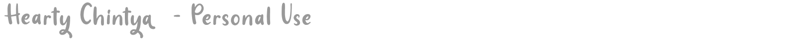 Hearty Chintya font preview